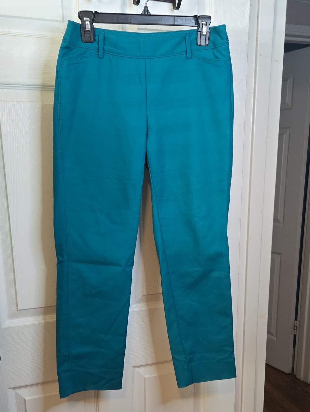 White House Black Market Teal Straight Leg Pants